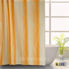 Штора для ванной ILLUSION оранжевая