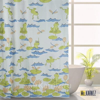 Штора для ванной Frog Frolic