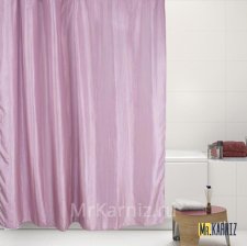 Штора для ванной Двухслойная Органза розовая